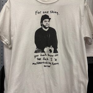 Graphic White T-Shirt. Ice Cube